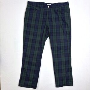 Peter Millar Mens EB66 Plaid Performance Pants Navy Tartan 40x32 Golf Preppy
